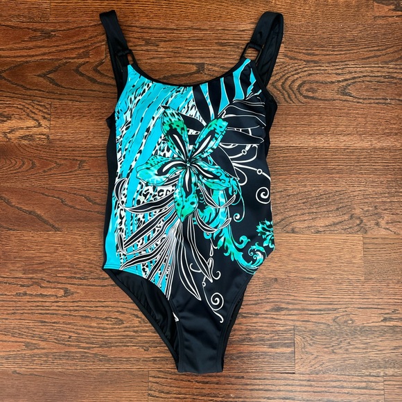 NWT Sunmarin Swimsuit by Sunflair in floral print. size 10 B Cup - Picture 2 of 11